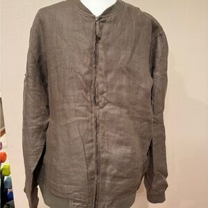 Zara Men's Olive Lightweight Bomber Jacket